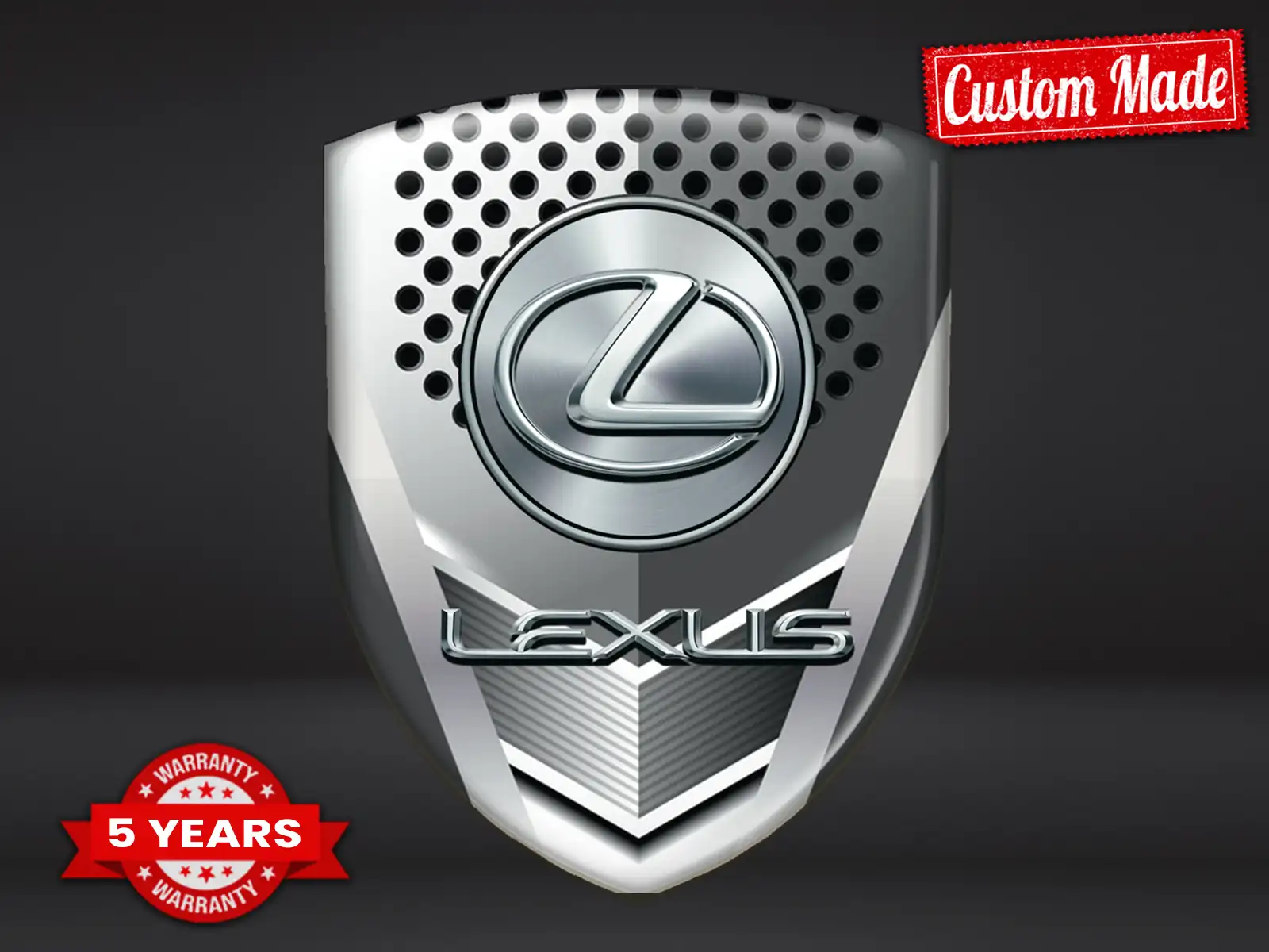 Lexus Etiqueta Impermeable Máximo Estilo Pro Diseño Estilizado